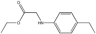 ethyl 2-[(4-ethylphenyl)amino]acetate Struktur