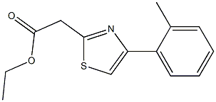 ethyl 2-[4-(2-methylphenyl)-1,3-thiazol-2-yl]acetate Struktur