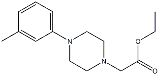 ethyl 2-[4-(3-methylphenyl)piperazin-1-yl]acetate Struktur