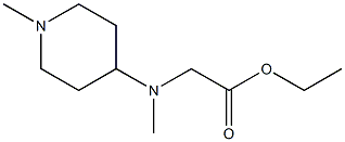 ethyl 2-[methyl(1-methylpiperidin-4-yl)amino]acetate Struktur