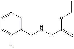 ethyl 2-{[(2-chlorophenyl)methyl]amino}acetate Struktur