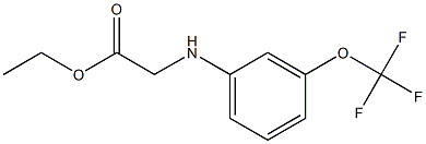 ethyl 2-{[3-(trifluoromethoxy)phenyl]amino}acetate Struktur