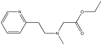 ethyl 2-{methyl[2-(pyridin-2-yl)ethyl]amino}acetate Struktur