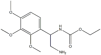 ethyl 2-amino-1-(2,3,4-trimethoxyphenyl)ethylcarbamate Struktur