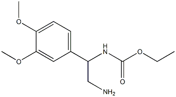 ethyl 2-amino-1-(3,4-dimethoxyphenyl)ethylcarbamate Struktur