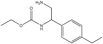 ethyl 2-amino-1-(4-ethylphenyl)ethylcarbamate Struktur