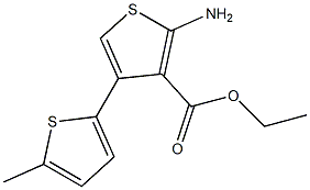 ethyl 2-amino-4-(5-methylthiophen-2-yl)thiophene-3-carboxylate Struktur