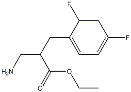 ethyl 3-amino-2-[(2,4-difluorophenyl)methyl]propanoate Struktur