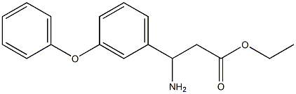 ethyl 3-amino-3-(3-phenoxyphenyl)propanoate Struktur