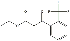 ethyl 3-oxo-3-[2-(trifluoromethyl)phenyl]propanoate Struktur