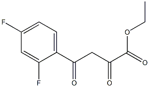 ethyl 4-(2,4-difluorophenyl)-2,4-dioxobutanoate Struktur