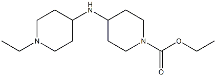 ethyl 4-[(1-ethylpiperidin-4-yl)amino]piperidine-1-carboxylate Struktur