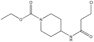 ethyl 4-[(3-chloropropanoyl)amino]piperidine-1-carboxylate Struktur