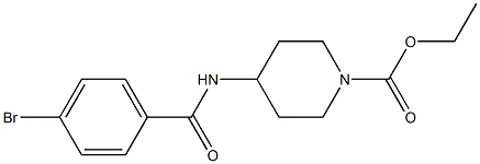 ethyl 4-[(4-bromobenzene)amido]piperidine-1-carboxylate Struktur