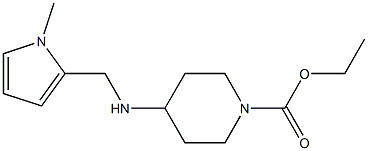 ethyl 4-{[(1-methyl-1H-pyrrol-2-yl)methyl]amino}piperidine-1-carboxylate Struktur