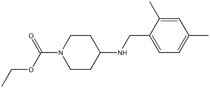 ethyl 4-{[(2,4-dimethylphenyl)methyl]amino}piperidine-1-carboxylate Struktur