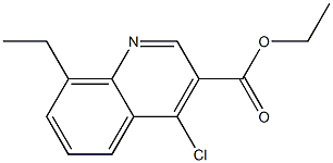 ethyl 4-chloro-8-ethylquinoline-3-carboxylate Struktur