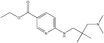 ethyl 6-({2-[(dimethylamino)methyl]-2-methylpropyl}amino)pyridine-3-carboxylate Struktur