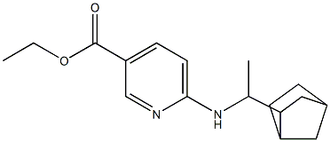 ethyl 6-[(1-{bicyclo[2.2.1]heptan-2-yl}ethyl)amino]pyridine-3-carboxylate Struktur