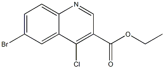 ethyl 6-bromo-4-chloroquinoline-3-carboxylate Struktur