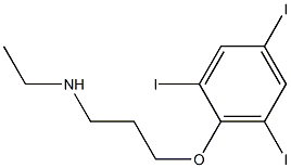 ethyl[3-(2,4,6-triiodophenoxy)propyl]amine Struktur