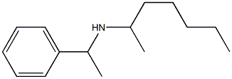 heptan-2-yl(1-phenylethyl)amine Struktur