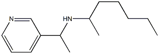 heptan-2-yl[1-(pyridin-3-yl)ethyl]amine Struktur