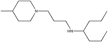 heptan-4-yl[3-(4-methylpiperidin-1-yl)propyl]amine Struktur