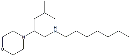 heptyl[4-methyl-2-(morpholin-4-yl)pentyl]amine Struktur