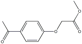 methyl (4-acetylphenoxy)acetate Struktur