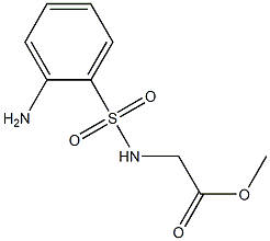 methyl {[(2-aminophenyl)sulfonyl]amino}acetate Struktur