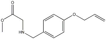 methyl 2-({[4-(prop-2-en-1-yloxy)phenyl]methyl}amino)acetate Struktur