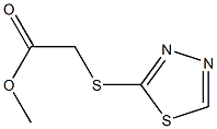 methyl 2-(1,3,4-thiadiazol-2-ylsulfanyl)acetate Struktur