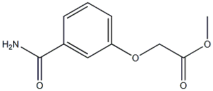 methyl 2-(3-carbamoylphenoxy)acetate Struktur