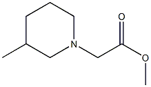 methyl 2-(3-methylpiperidin-1-yl)acetate Struktur