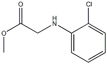 methyl 2-[(2-chlorophenyl)amino]acetate Struktur