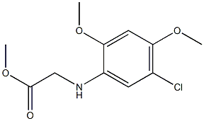 methyl 2-[(5-chloro-2,4-dimethoxyphenyl)amino]acetate Struktur