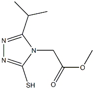 methyl 2-[3-(propan-2-yl)-5-sulfanyl-4H-1,2,4-triazol-4-yl]acetate Struktur