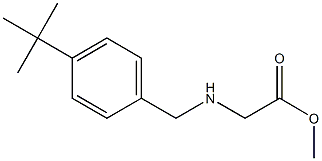 methyl 2-{[(4-tert-butylphenyl)methyl]amino}acetate Struktur