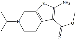 methyl 2-amino-6-(propan-2-yl)-4H,5H,6H,7H-thieno[2,3-c]pyridine-3-carboxylate Struktur