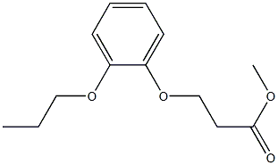 methyl 3-(2-propoxyphenoxy)propanoate Struktur