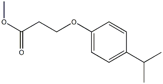 methyl 3-[4-(propan-2-yl)phenoxy]propanoate Struktur