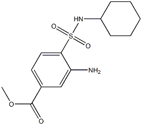 methyl 3-amino-4-(cyclohexylsulfamoyl)benzoate Struktur