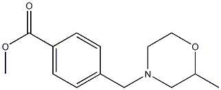 methyl 4-[(2-methylmorpholin-4-yl)methyl]benzoate Struktur