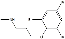 methyl[3-(2,4,6-tribromophenoxy)propyl]amine Struktur