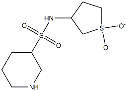 N-(1,1-dioxidotetrahydrothien-3-yl)piperidine-3-sulfonamide Struktur