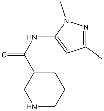 N-(1,3-dimethyl-1H-pyrazol-5-yl)piperidine-3-carboxamide Struktur