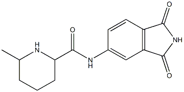 N-(1,3-dioxo-2,3-dihydro-1H-isoindol-5-yl)-6-methylpiperidine-2-carboxamide Struktur