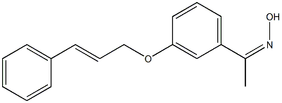 N-(1-{3-[(3-phenylprop-2-en-1-yl)oxy]phenyl}ethylidene)hydroxylamine Struktur