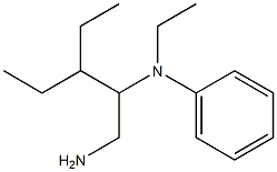 N-(1-amino-3-ethylpentan-2-yl)-N-ethylaniline Struktur